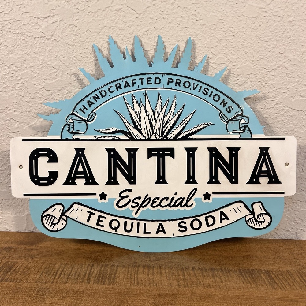 CANTINA ESPECIAL TEQUILA SODA METAL SIGN
